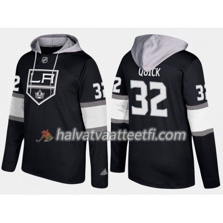 Miesten NHL Los Angeles Kings Jonathan Quick 32 N001 Pullover Hooded Sweatshirt